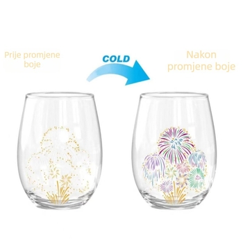 Vrsta: Shot čaša; Oblik: jaje-oblika; Materijal: borosilikatno staklo; Funkcija: mijenja boju; Izrada: ručno puhano