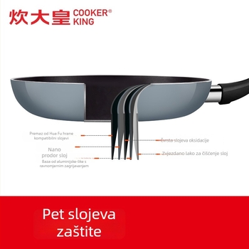 COOKER KinG tava - neprijanjajuća, aluminij, kompatibilna s indukcijskom i plinskom pločom, model WG41357