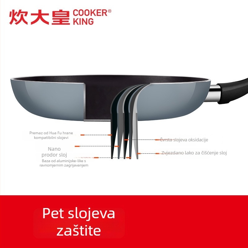 COOKER KinG tava - neprijanjajuća, aluminij, kompatibilna s indukcijskom i plinskom pločom, model WG41357
