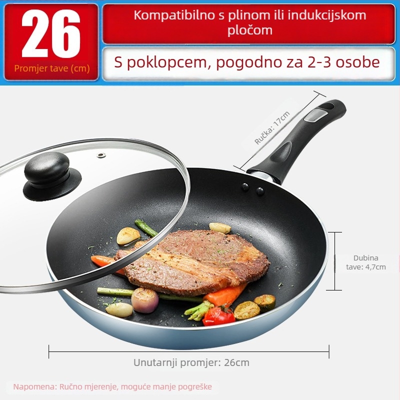 COOKER KinG tava - neprijanjajuća, aluminij, kompatibilna s indukcijskom i plinskom pločom, model WG41357