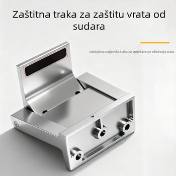 Blokator vrata protiv krađe od cinkovog legura za hotelske sobe, prijenosni, bez bušenja, podesiv, površinska montaža s fiksnim vijkom