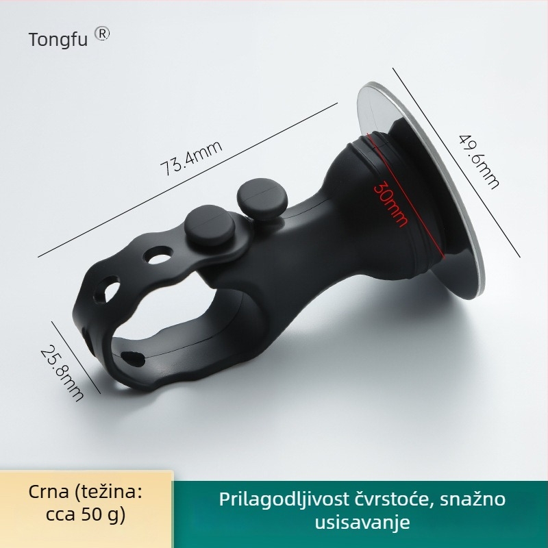 Silikonski zatvarač vrata s podesivim usisom, montira se na kvaku vrata, automatsko upravljanje, moderan minimalistički dizajn