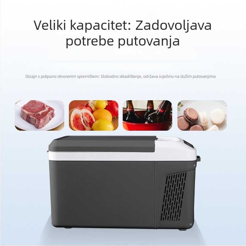 Ice King kompresor autoski hladnjak, 12V/24V, dvostruka upotreba za auto i dom, volumen 11–15L, 40W, hlađenje do -20°C