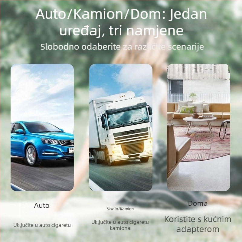 Ice King kompresor autoski hladnjak, 12V/24V, dvostruka upotreba za auto i dom, volumen 11–15L, 40W, hlađenje do -20°C