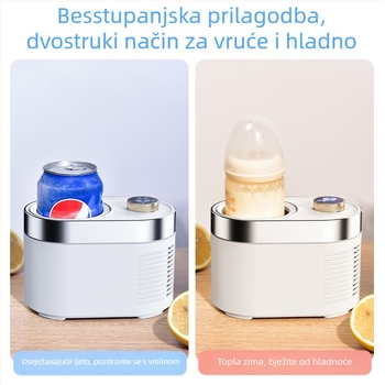 Šalica za toplo i hladno – mini prijenosna, hlađenje i grijanje, mehaničko upravljanje, model 03990, 12W, 5V/3A, napajanje preko priključka