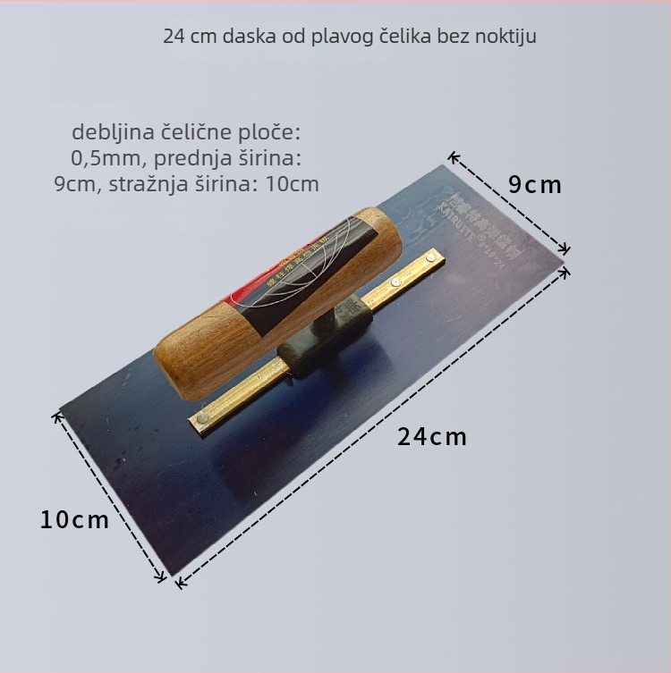 Špatula za žbukanje s debelom čeličnom oštricom za žbukanje i popravak zidova