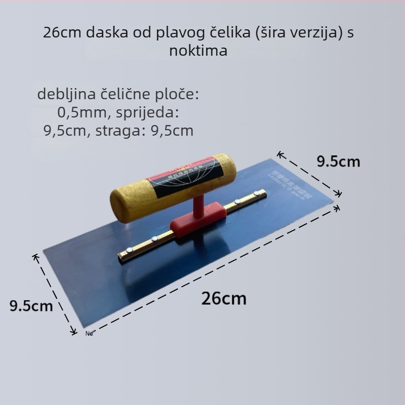 Špatula za žbukanje s debelom čeličnom oštricom za žbukanje i popravak zidova