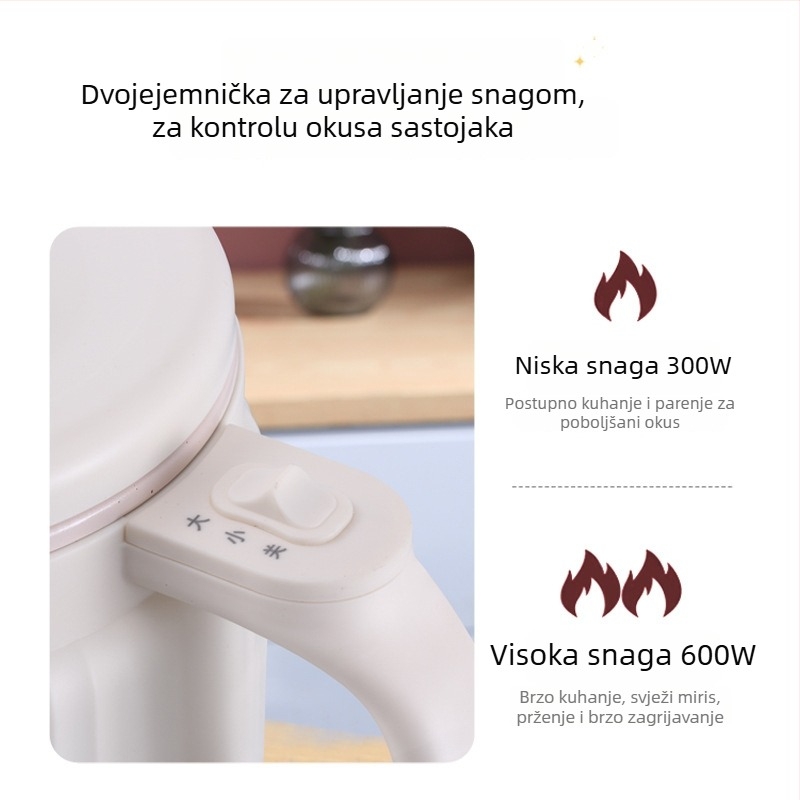Medi Bear MC19 Višestruki električni kuhalo, kapaciteta 2 L, za 2–3 osobe, mehanička kontrola, brzo para