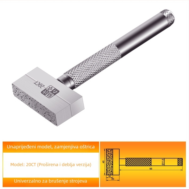 Ručni dijamantni dreser za brusne kotače - Tang Zhuo Diamond, model sinter thickening, elektroplating proces, keraminska obrada