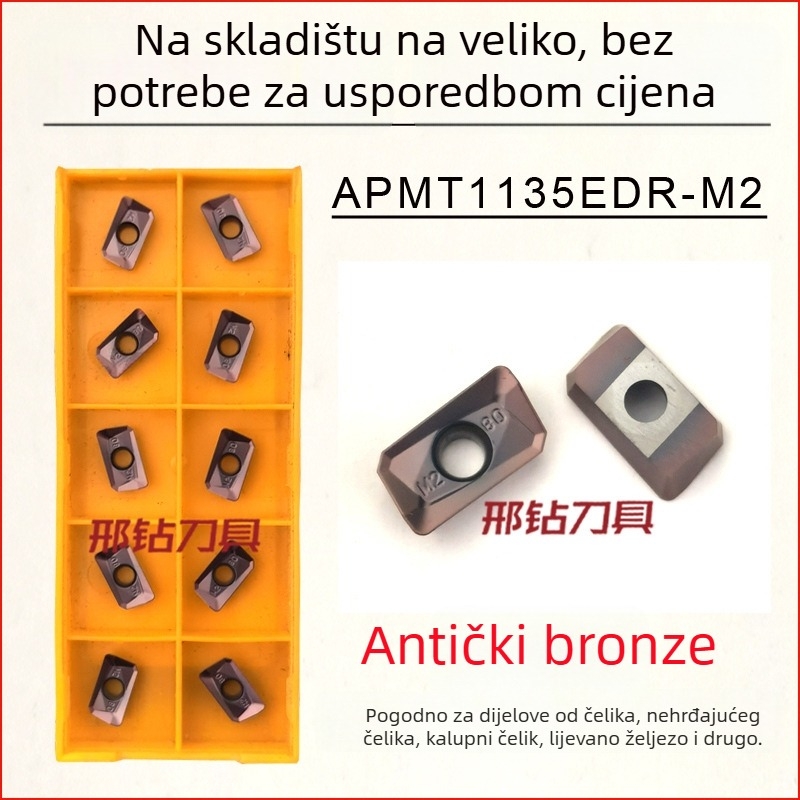 CNC frezni umetak APMT1604/APMT1135, Marka Xzcc/Xingzuan, Serija 1604/1135, Proizvodni kodovi APMT1135PDER-M2, APMT1604PDER-M2