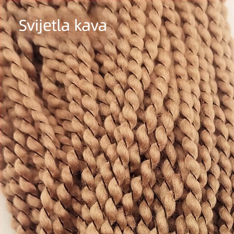 BJD platena lutka s kovrčavom kosom, ručno izrađena pliš igračka od vunenog filca (artikl nenWWySj)