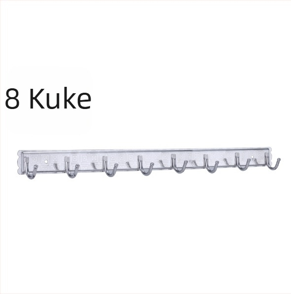 Nehrđajući čelični zidni kuk s tri reda za kuhinju i kupaonicu — nosivost 5–10 kg, za ručnike i kapute