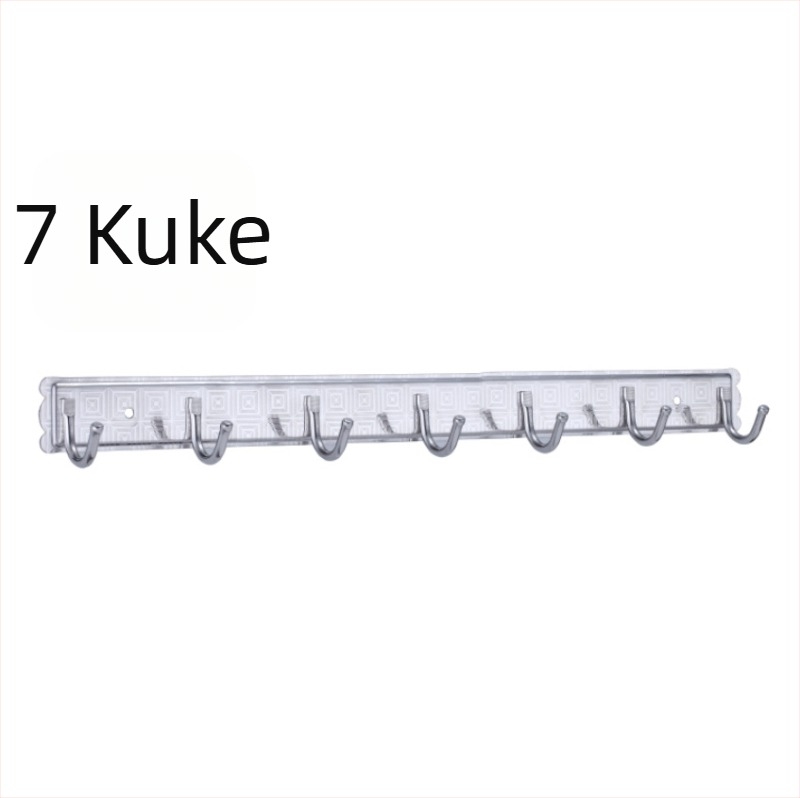 Nehrđajući čelični zidni kuk s tri reda za kuhinju i kupaonicu — nosivost 5–10 kg, za ručnike i kapute