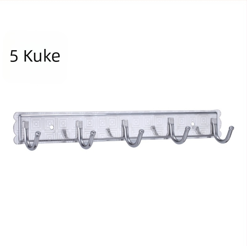 Nehrđajući čelični zidni kuk s tri reda za kuhinju i kupaonicu — nosivost 5–10 kg, za ručnike i kapute