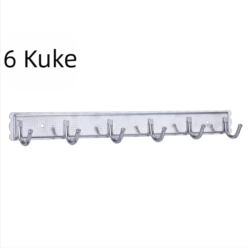 Nehrđajući čelični zidni kuk s tri reda za kuhinju i kupaonicu — nosivost 5–10 kg, za ručnike i kapute