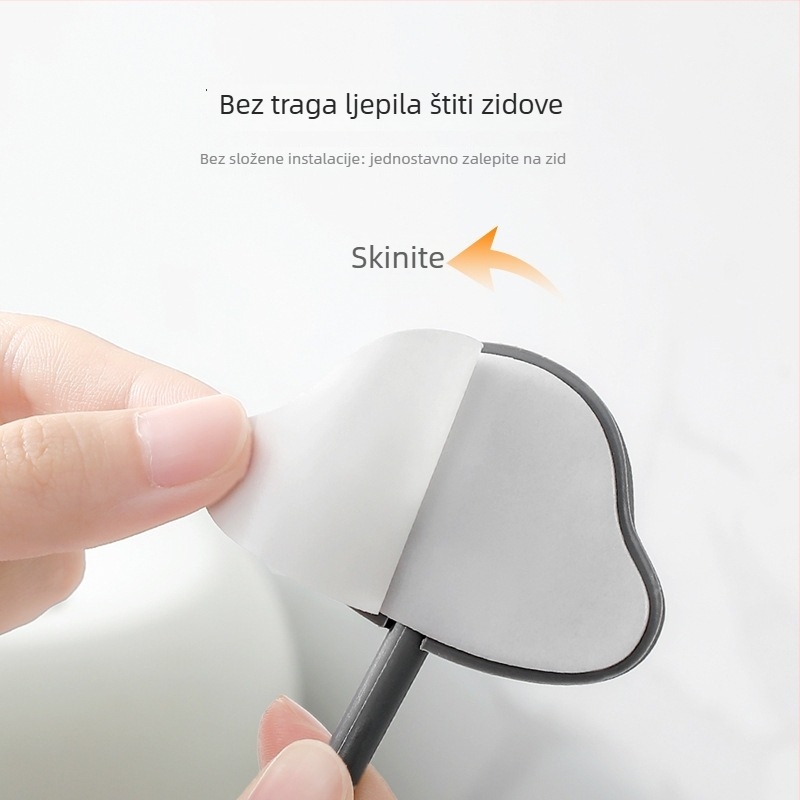 Zidna kuka s jakim ljepilom, bez bušenja, za kupaonicu i kuhinju; Materijal: ABS + PVC + mekano ljepilo; Težina: 0.054 kg; Proizvodnja injekcijskim prešanjem