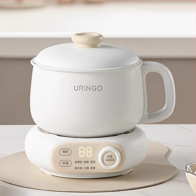 IH dijeljeno kuhalo za rižu s funkcijom kuhanja na paru, mikroprocesorska kontrola, odvojeni neprijanjajući unutarnji lonac, kapacitet ≤2 L, pogodno za 2–3 osobe