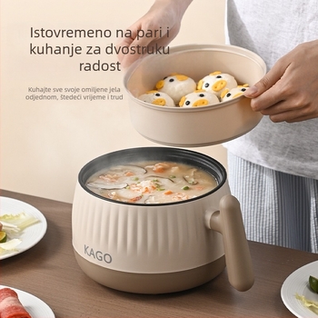 Kago 15a5 električno kuhalo, kapacitet do 2 L, za 1 osobu, dvostruki sloj dizajn