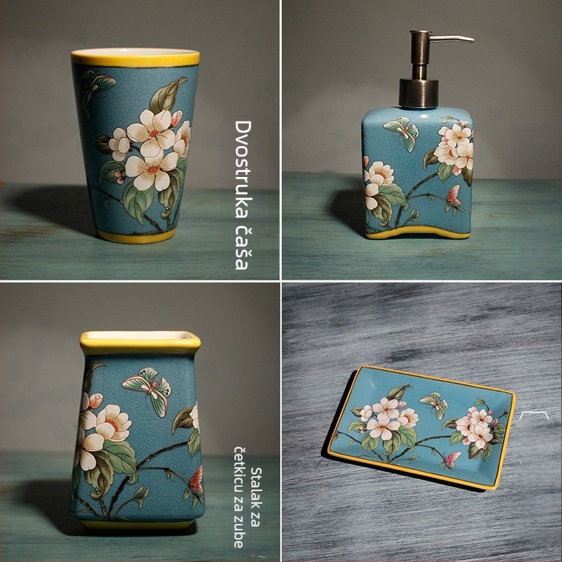 ZT Nordic stil keramički set za kupaonicu, pet dijelova