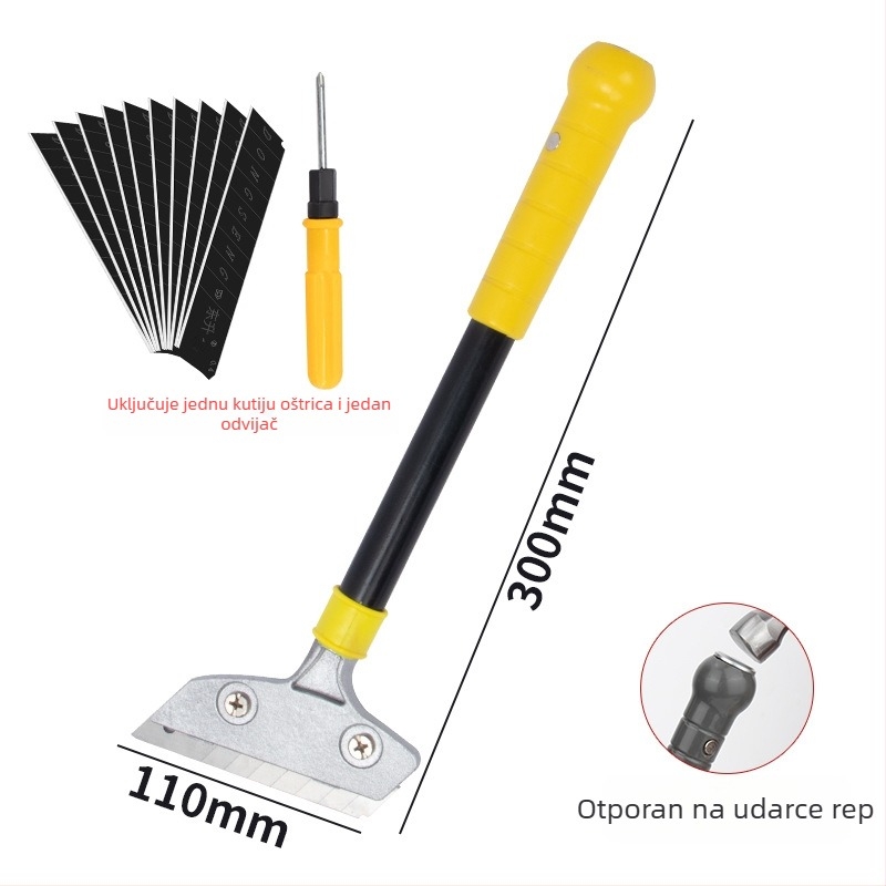 Duga ručna višestruka strugač za uklanjanje ljepila i fuge na pločicama, kuhinja i pod (Brand: Other; Model: Consult customer service; Opseg primjene: Consult customer service)