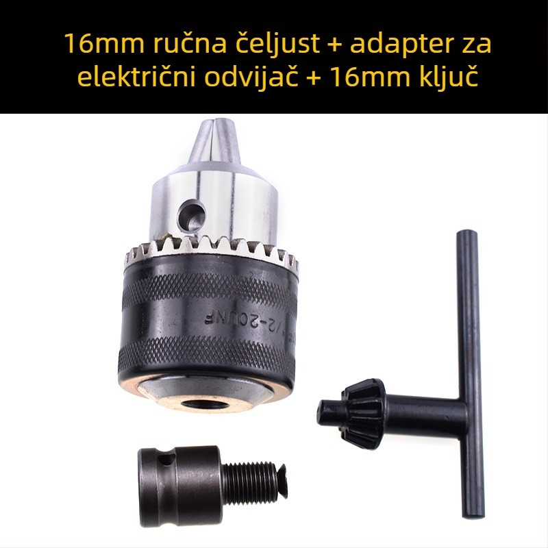 Yanrui Adapter za ručne i udarne bušilice – konverzijska glava, automatsko zaključavanje čeljusti, metalno-plastična konstrukcija