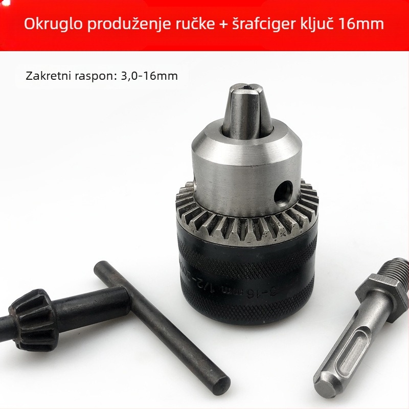 Yanrui Adapter za ručne i udarne bušilice – konverzijska glava, automatsko zaključavanje čeljusti, metalno-plastična konstrukcija