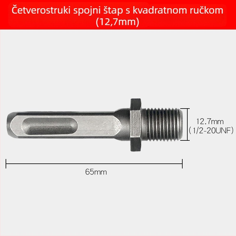 Yanrui Adapter za ručne i udarne bušilice – konverzijska glava, automatsko zaključavanje čeljusti, metalno-plastična konstrukcija