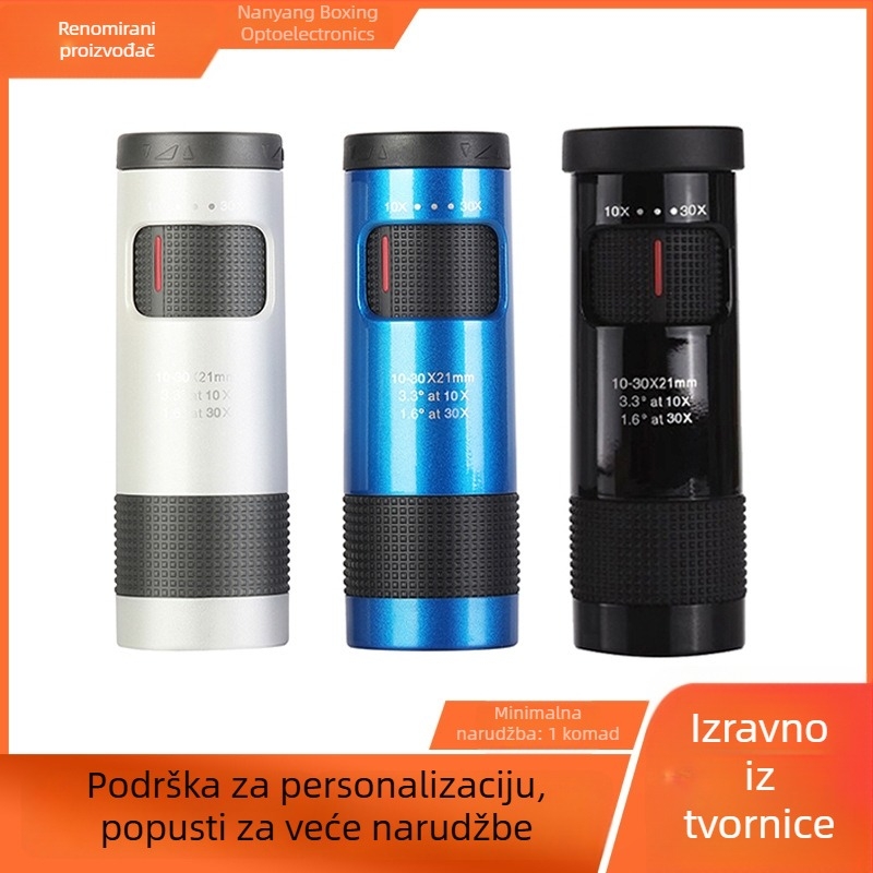 Prijenosni HD monokularni teleskop s kontinuiranim zumom 10-30x za vanjsko promatranje