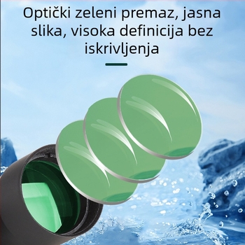 Monokularni teleskop s pravim kutem, model 1000X20, 8x povećanje, vidno polje 7°, izlazna zjenica 3,6 mm