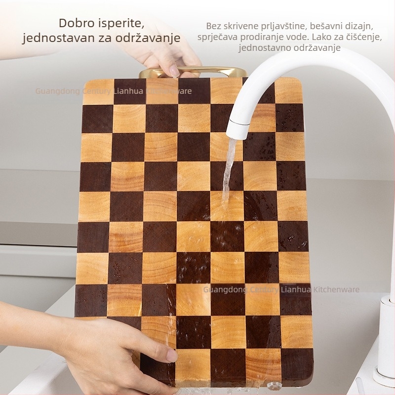 Drvena daska za rezanje - dvostrana, antibakterijska, protiv plijesni, od masivnog drveta