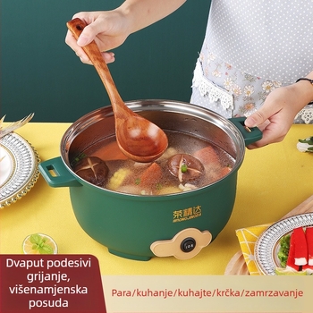 Električni hot pot | 800 W | kapacitet 2–3 L | unutarnji lonac od nehrđajućeg čelika | plastično kućište | upravljanje gumbima
