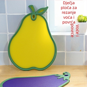 Dvostrano plastična daska za rezanje za djecu i bebe, kućna upotreba.