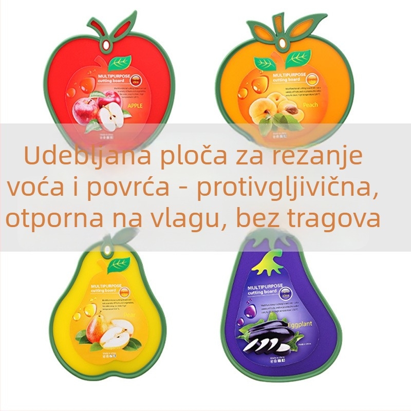 Dvostrano plastična daska za rezanje za djecu i bebe, kućna upotreba.