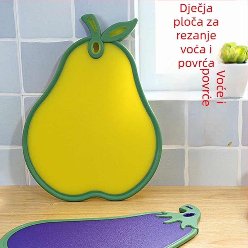 Dvostrano plastična daska za rezanje za djecu i bebe, kućna upotreba.