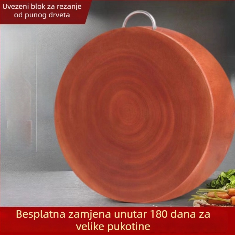 Daska za rezanje od Ironwooda, kineskog stila, protuklizna, antibakterijska, otporna na plijesan