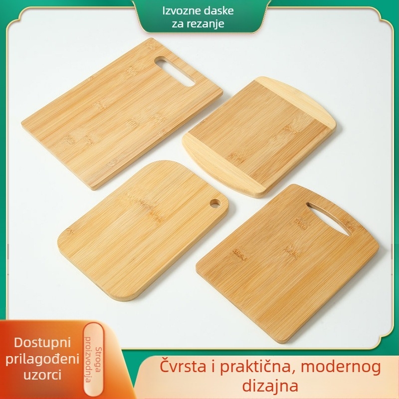 Santai bambusova dvostrana kuhinjska daska za rezanje s otvorom za vješanje, prenosiva i otporna na plijesan