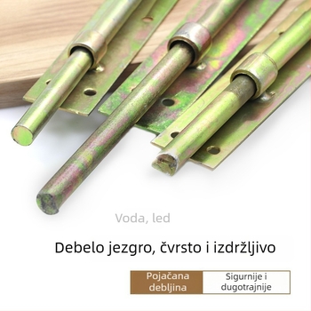 Leptir zatvarač za vrata, cinkova legura, zavareni čep