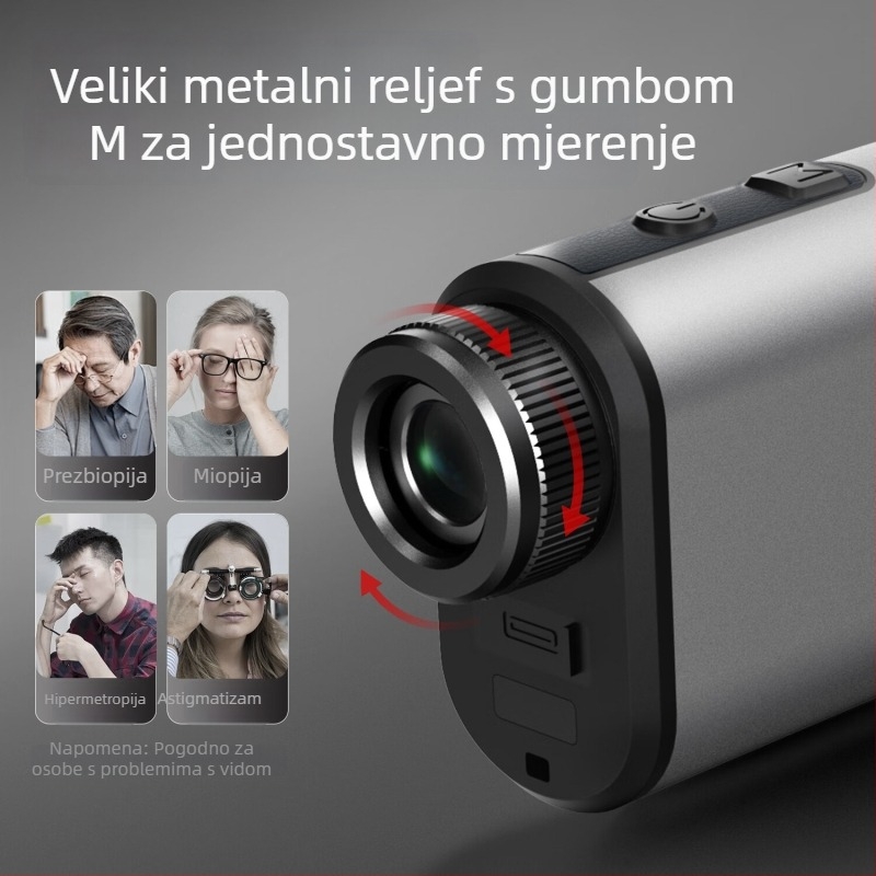 Vanjski laserski daljinomjer teleskop, 2-u-1, DL903102, domet do 1000 m