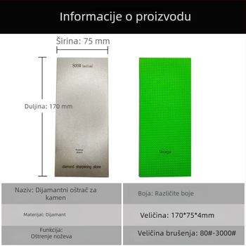 Pravokutni dijamantni brusni disk za graviranje pečata i poliranje nefrita s EVA bazom | Model: Emery Blade | Povezivo: metalna legura | Proizvodni proces: elektroplating | Težina: 40 g