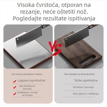 Plastična daska za rezanje, dvostruka, debela, antibakterijska i otporna na plijesan, za voće i povrće