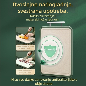 Daska za rezanje od nehrđajućeg čelika – dvostrana, nordijski stil, Shiny Superior