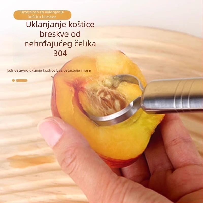 Iskopivač koštice breskve, nehrđajući čelik, kućna upotreba, dijelitelj voća, moderan minimalistički stil