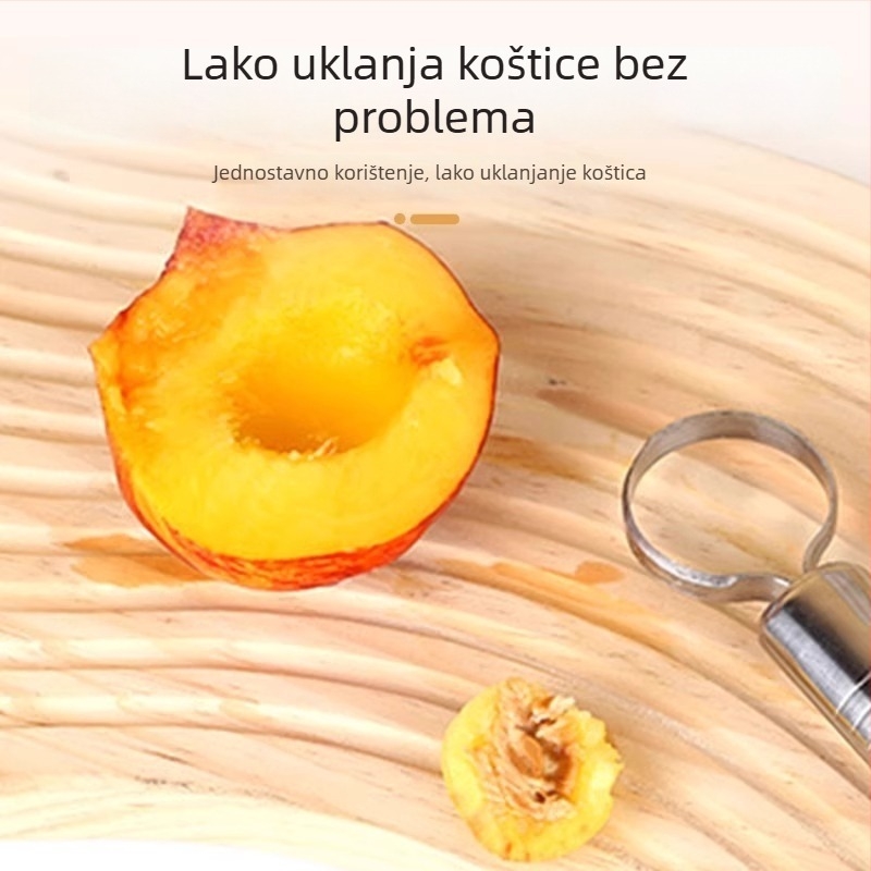 Iskopivač koštice breskve, nehrđajući čelik, kućna upotreba, dijelitelj voća, moderan minimalistički stil