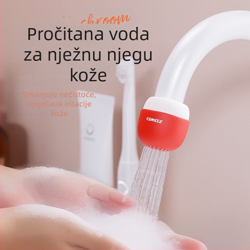 Filter za slavinu u obliku gljive – pročišćivač vode za dom, studentski dom, putovanja i hotele; minimalistički stil, PP materijal, lansiran 2025.