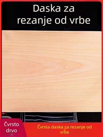 Daska za rezanje od vrbovog drveta, masivno drvo, kuhinja