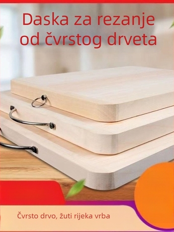 Daska za rezanje od vrbovog drveta, masivno drvo, kuhinja
