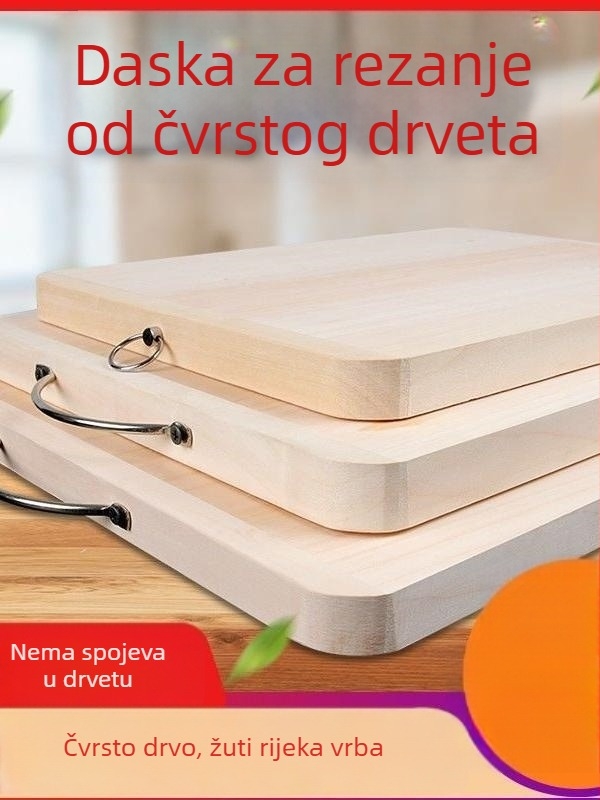 Daska za rezanje od vrbovog drveta, masivno drvo, kuhinja