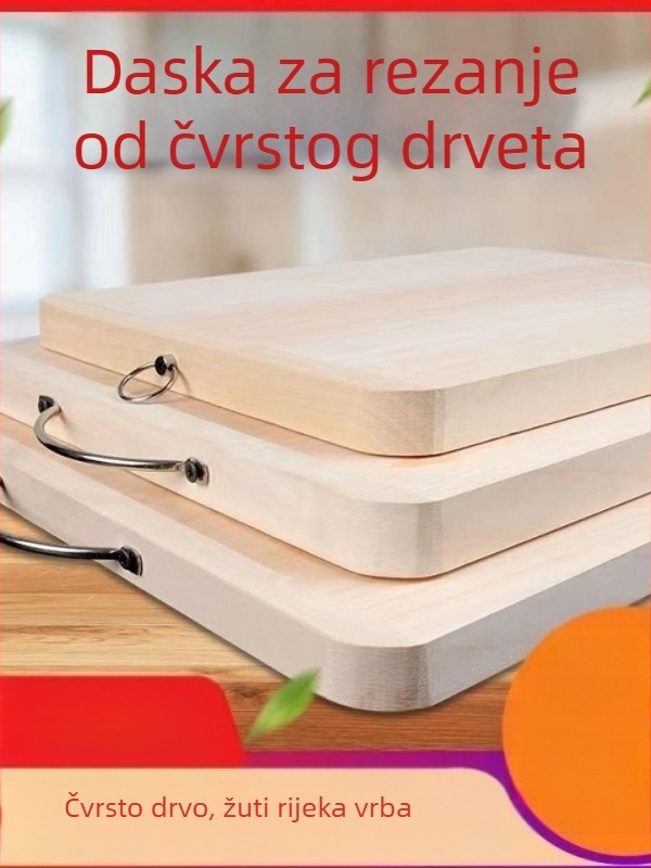Daska za rezanje od vrbovog drveta, masivno drvo, kuhinja