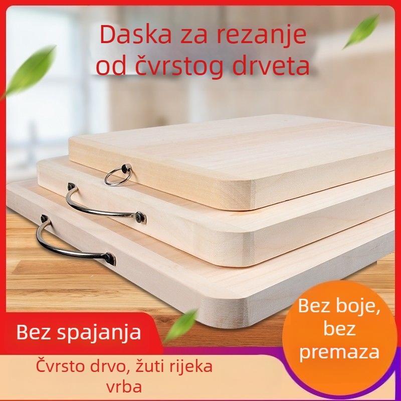 Daska za rezanje od vrbovog drveta, masivno drvo, kuhinja