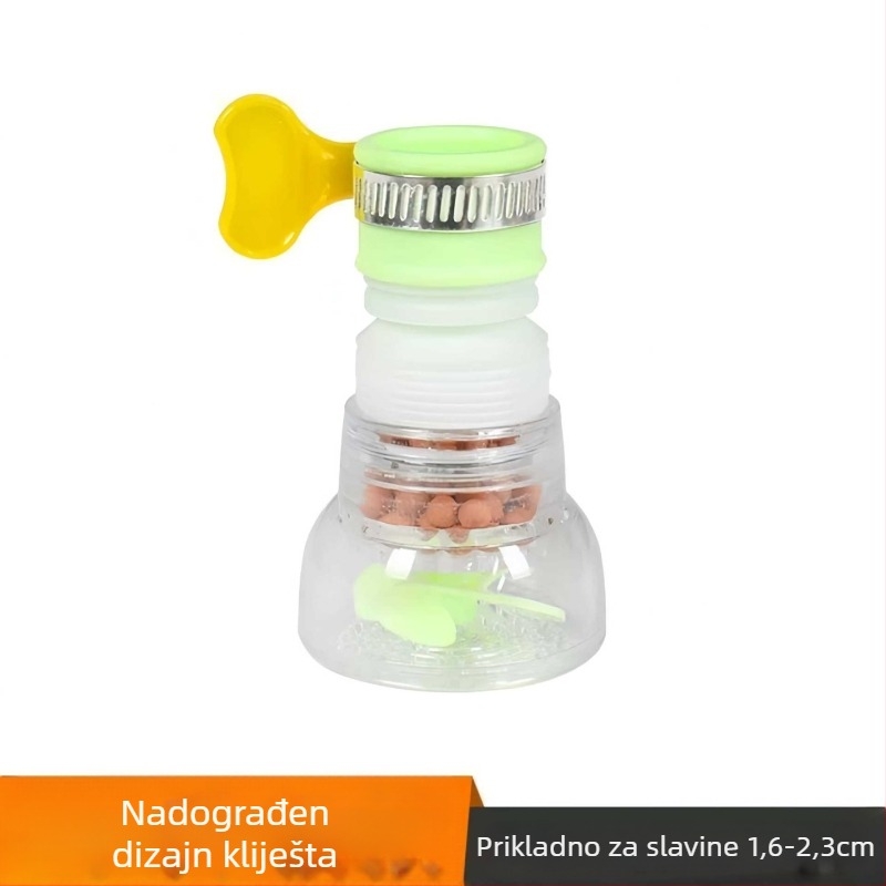 Filter za slavinu s produženim mlaza protiv prskanja za kuhinjsko pročišćavanje vode, plastičan minimalistički dizajn
